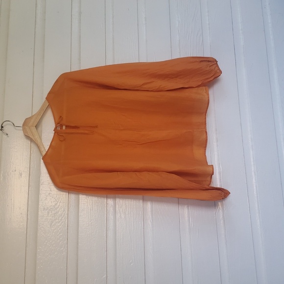 NWOT UNIQLO x Hana Tajima XL gathered longsleeve blouse - Picture 8 of 8